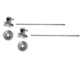 Lavatory Supply Kit - Contemporary Lever Handle with 1/4 Turn Ceramic Disc Cartridge Valve (MT5120L-NL) - Straight, No Trap
